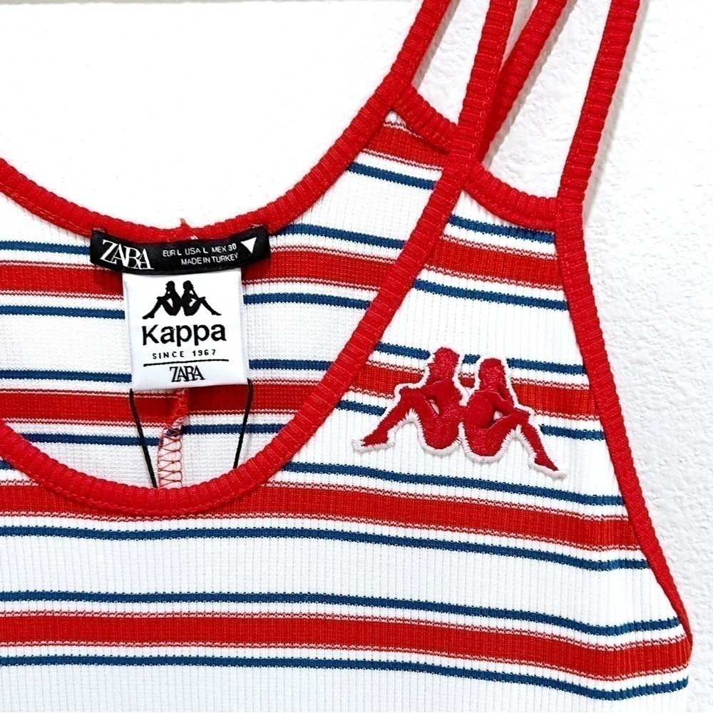Zara X Kappa Romper Ribbed Striped — image 3 of 8